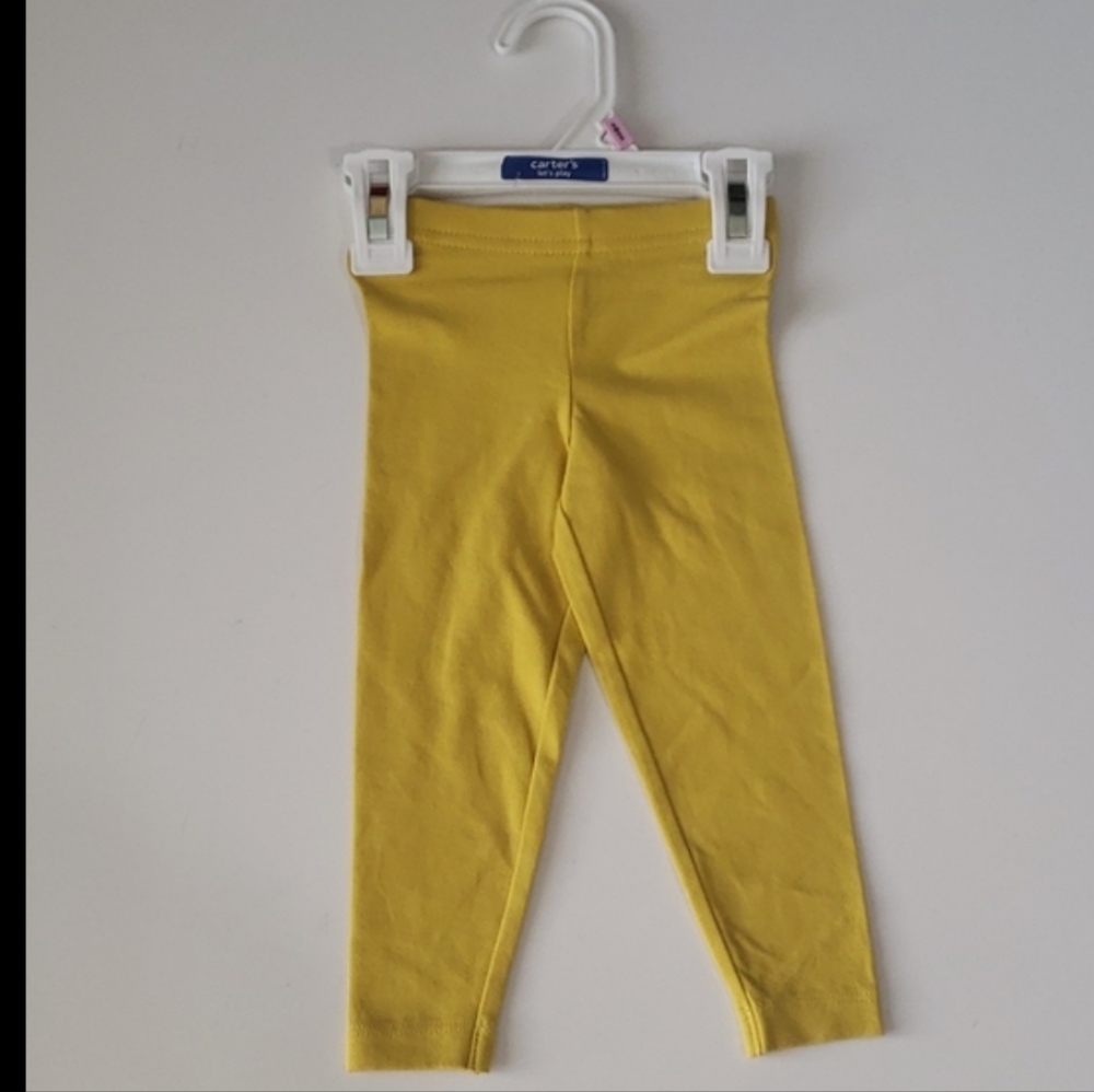Carter's 9 Months Yellow Leggings (They are a mustard yellow
